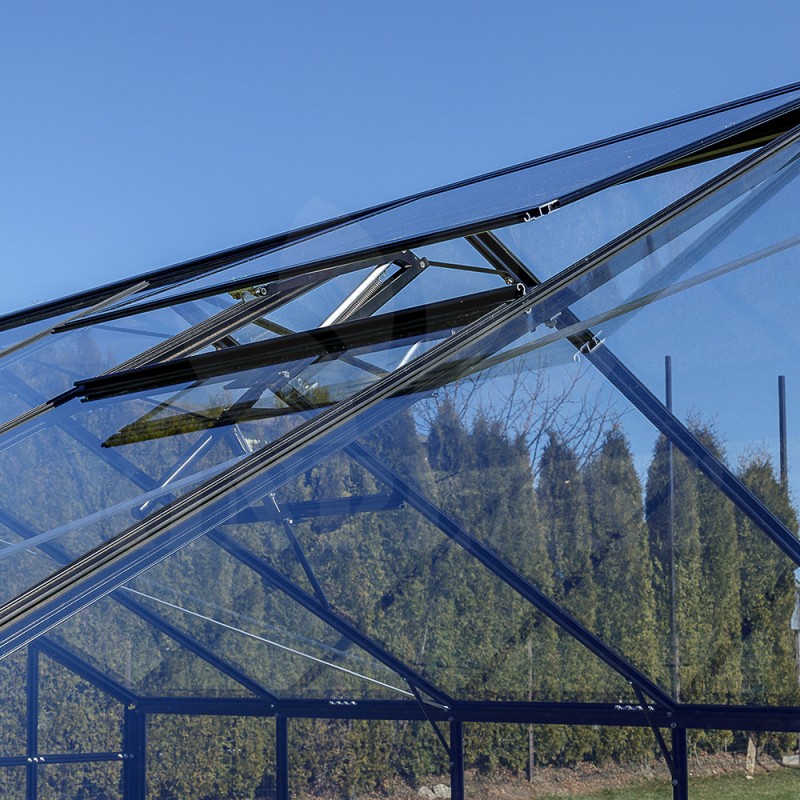 Skleník SANUS GLASS L-05, 220 x 220 cm, z tvrzeného skla 4 mm