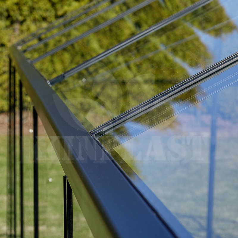 Skleník SANUS GLASS L-08, 220 x 360 cm, z tvrzeného skla 4 mm