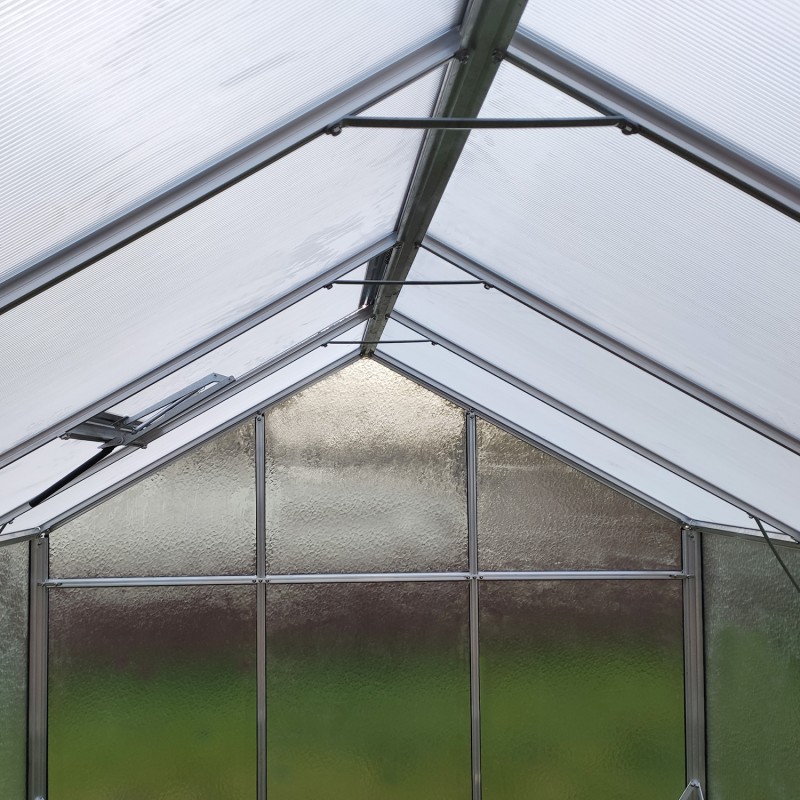 Skleník KINPLAST HYBRID L-05, 220 x 220 cm, sklo 4 mm + 6 mm polykarbonát