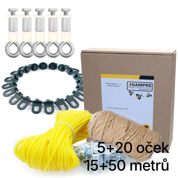 Sada na vyvazování rostlin Sanus Gardentec 25, pro vedení rajčat a pnoucí zeleninu, snadná instalace do profilu