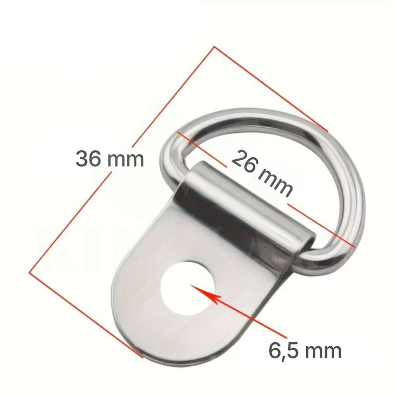 Skleníkové oko 10x nerez, stabilní držáky rostlin, šroub M6 12 mm s plochou a zkosenou hranou pro vedení rostlin ve skleníku