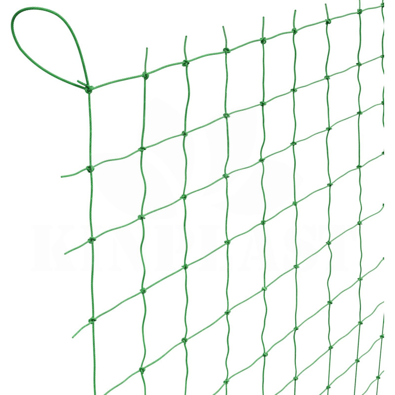 Skleníková zahradní síť 2 x 2 m na okurky a rajčata, oka 10 x 10 cm, pevná a kvalitní zesílená síť, dvojitě vázaná síť co vydrží