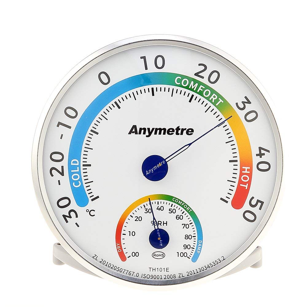 Analogový teploměr a vlhkoměr do skleníku od -30 ℃ do 50 ℃