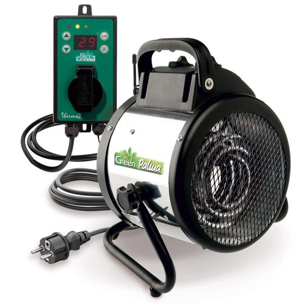 Vytápění skleníku BioGreen Palma 2kW + Digitální termostat se snímačem až 3000 W k regulaci