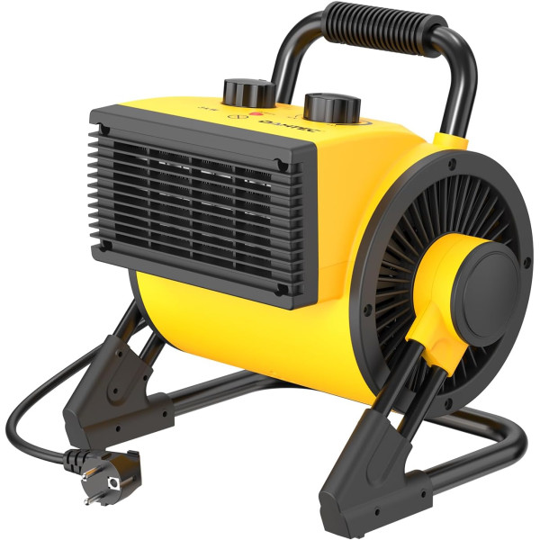 Elektrické topidlo 3000 W Dahtec, topný keramický ventilátor, vytápění skleníků s termostatem, 3 stupně topení