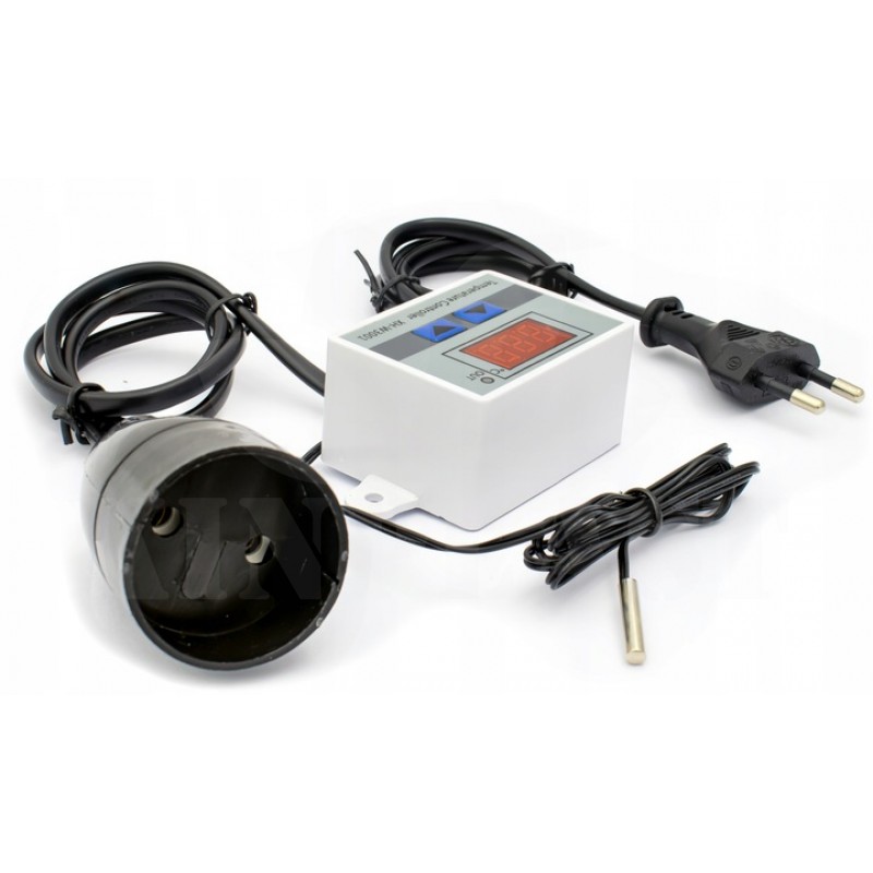 Digitální termostat, regulátor teploty 230 V max. 1500 W, k ovládání různých elektrických zařízení