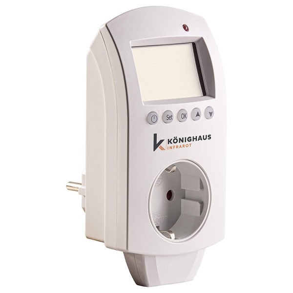 Digitální termostat Könighaus, nastavitelný teplotní rozsah + 0 ° C až 40 ° C 