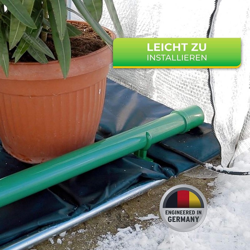 Elektrický přímotop/konvektor Bio Green, protizámrazová ochrana skleníku, zelený, 135 W, 92 cm