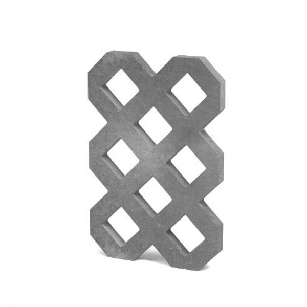 Chodníková dlažba 60 × 40 × 4 cm z materiálu Traplast - šedá