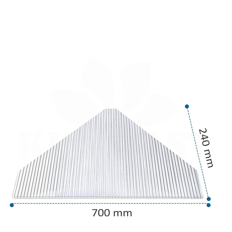 Polykarbonátová deska na skleníky Gampre Sanus 6 mm, čelní štít