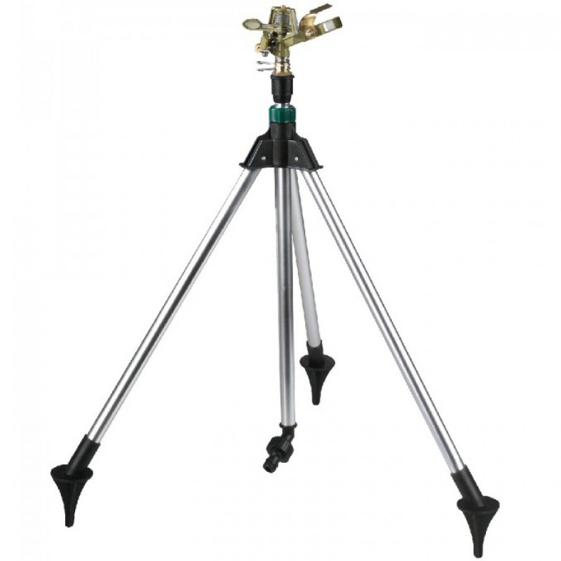 Postřikovač Tripod Eurom, mosaz, rotace 30 -360°, tříbodový stojan