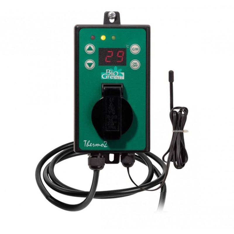 Vytápění skleníku BioGreen Termostat max. 3000 W, sepnutí přístroje od -50°C do 99 °C