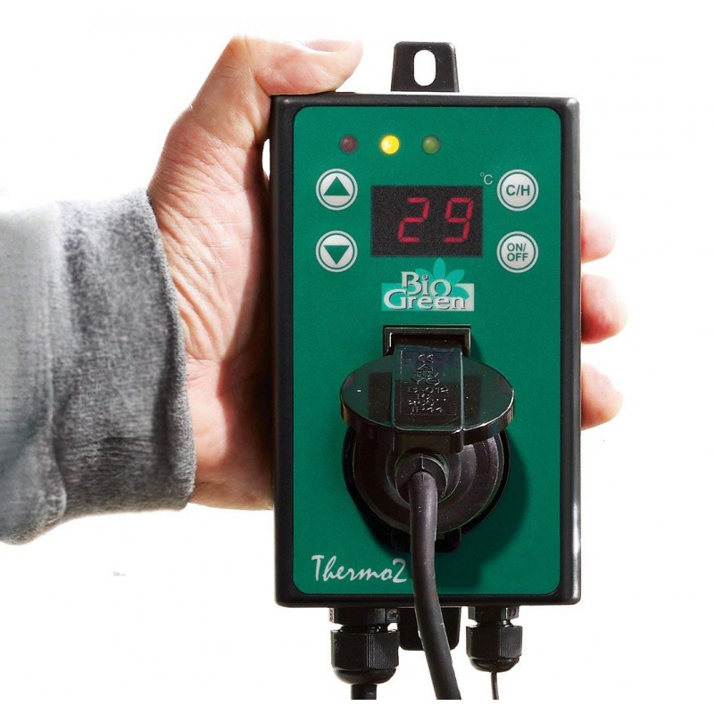 Vytápění skleníku BioGreen Termostat max. 3000 W, sepnutí přístroje od -50°C do 99 °C