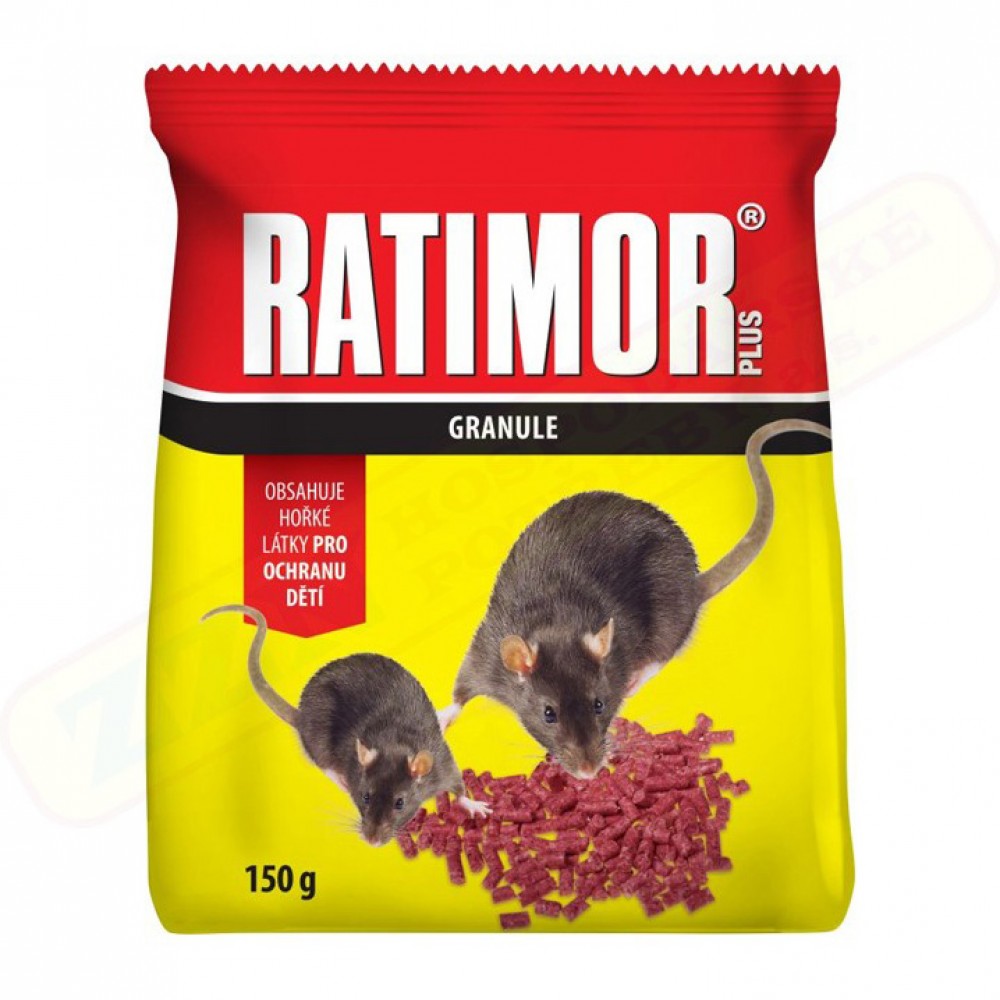 Ratimor 29 PPM 150 g, granule, požerový jed na myši, krysy a potkany