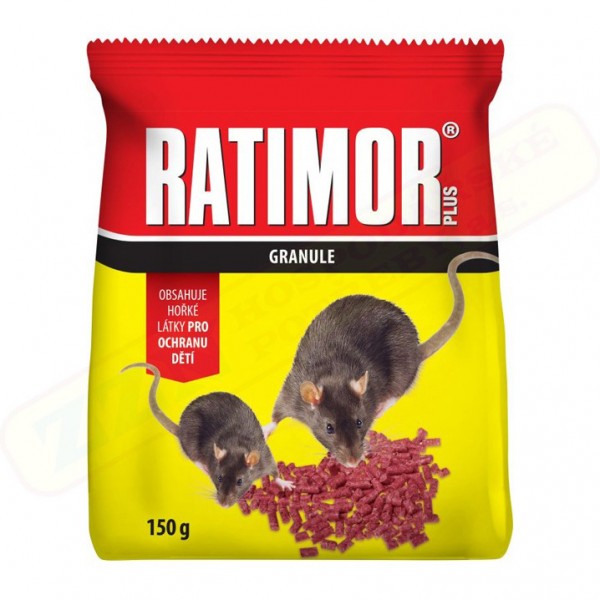 Ratimor 29 PPM 150 g, granule, požerový jed na myši, krysy a potkany