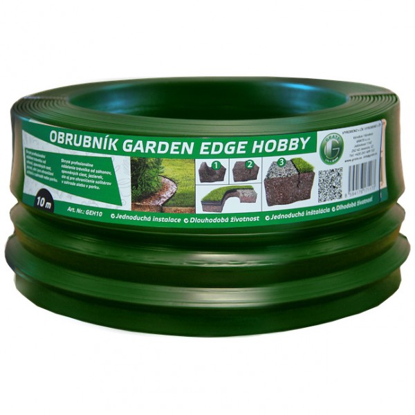 Obruba zahradní Garden Edge Hobby 10 m zelená, travníkový lem