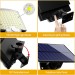 Zahradní solární světlo s detektorem pohybu, 2 kusy, 106 LED, 4 režimy, 3000 mAh, 6500 K
