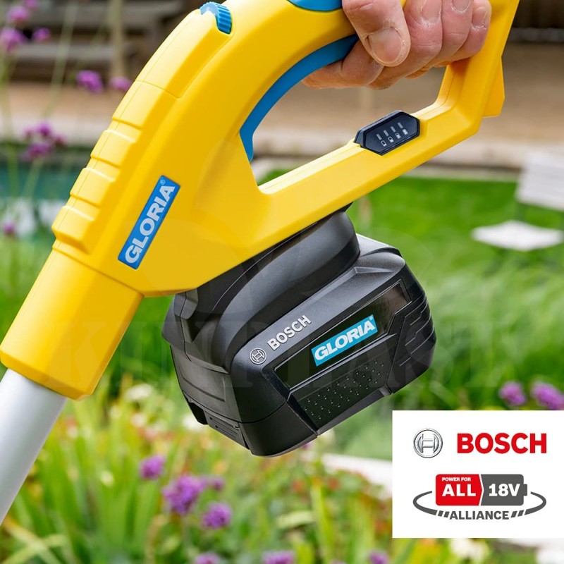 Elektrický kartáč Gloria MultiBrush speedcontrol AKU BOSCH 18 V, 2x kartáč