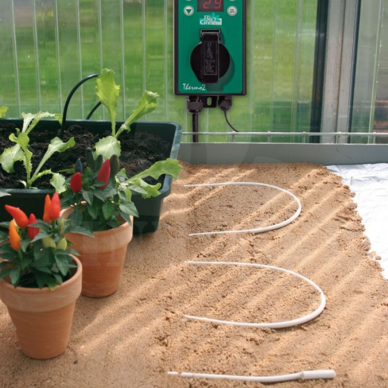 Topný kabel 25 m 320 W, Bio Green kabel, podlahový topný kabel, ochrana proti chladu pro rostliny