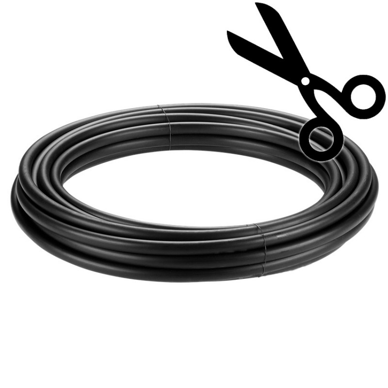 Distribuční hadice 9/12 mm, černá 1 m pro napáječky křepelek, pro spojky a tvarovky 9 mm