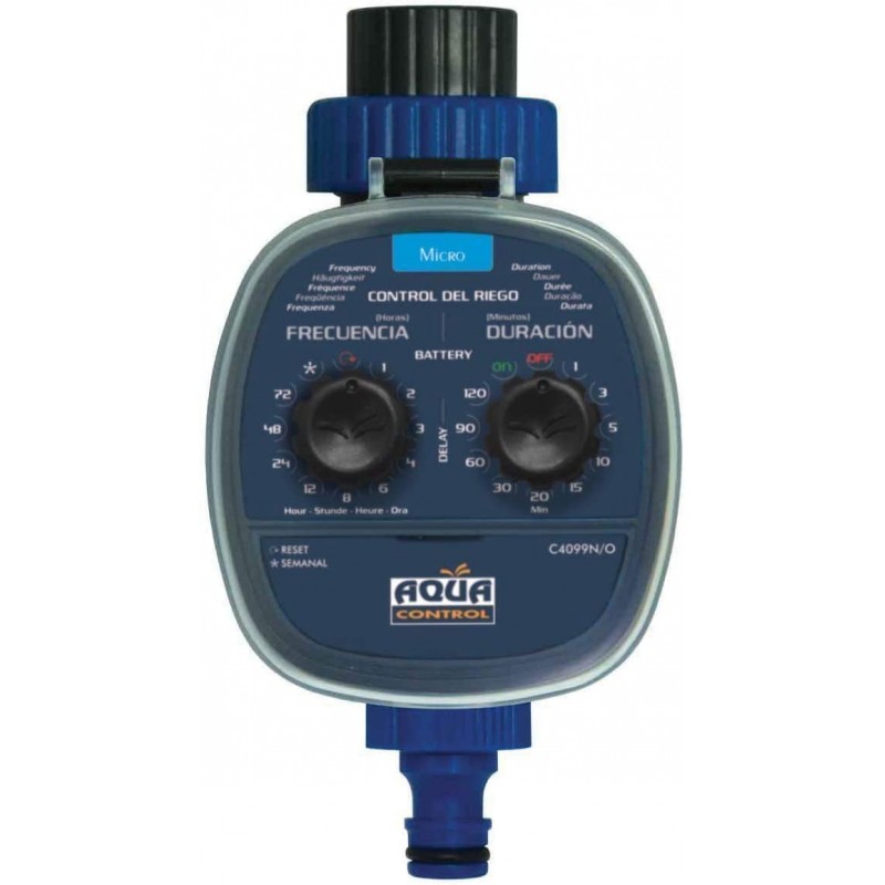 Zavlažovací hodiny analogové Aqua Control,2x 1,5V AAA baterie, tlak 1,0 až 8,0 barů