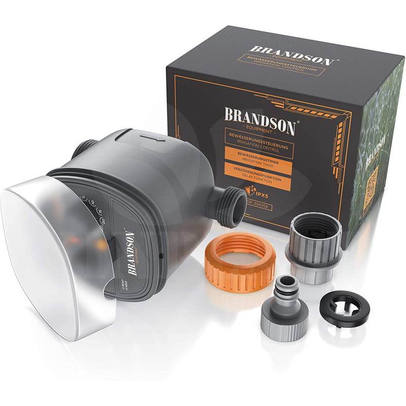 Zavlažovací sada 30m, 30x regulovatelné kapkovače, 4/7 mm hadička, automatické, mechanické, bateriové hodiny zdarma