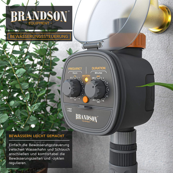 Zavlažovací sada 30m, 30x regulovatelné kapkovače, 4/7 mm hadička, automatické, mechanické, bateriové hodiny zdarma