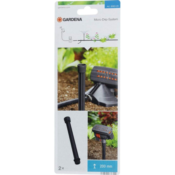 Prodlužovací trubka GARDENA MicroDrip System OS 90, zvyšuje výšku zavlažovače o 20 až 40 cm, 2 kusy