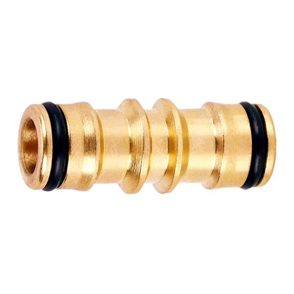 Hadicová rychlospojka oboustranná mosazná pro rozvod závlahy, pro hadice a rychlospojky 1/2
