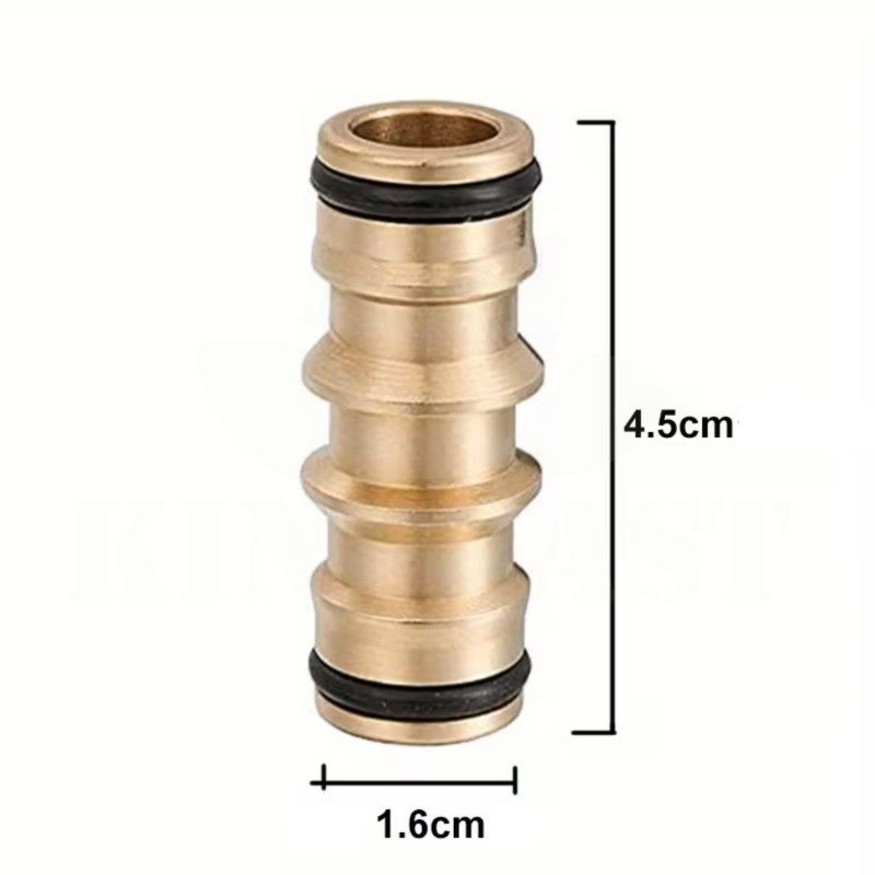 Hadicová rychlospojka oboustranná mosazná pro rozvod závlahy, pro hadice a rychlospojky 1/2