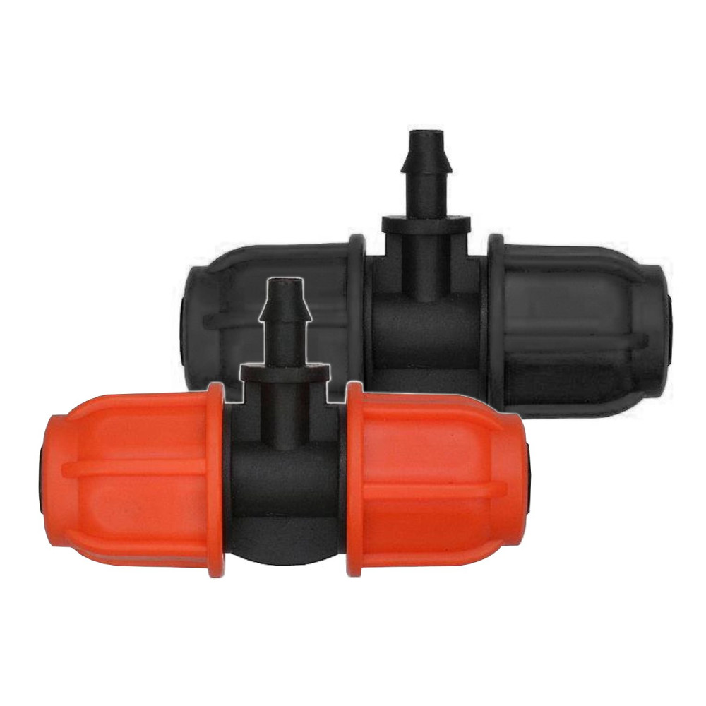 Spojka AQUA pro rozvod 9/12 mm hadice a redukce na 4/7 mm hadičku, jednoduchá, černá