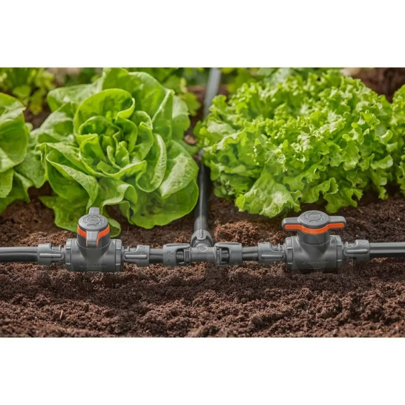 Kohout - Uzavírací regulační ventil 13 mm (1/2") Gardena, uzavírá a reguluje spojovací kapkovacího potrubí