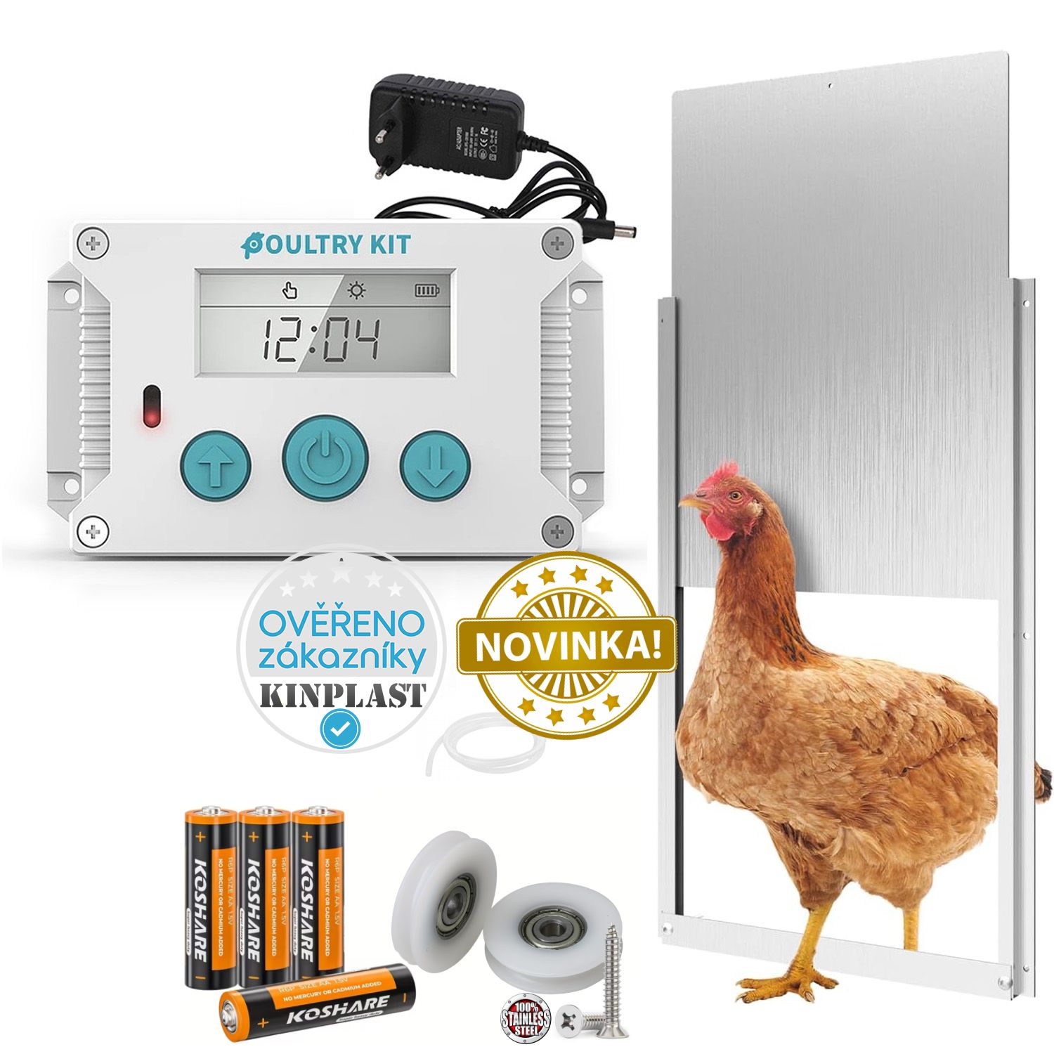 Automatcká dvířka kurníku