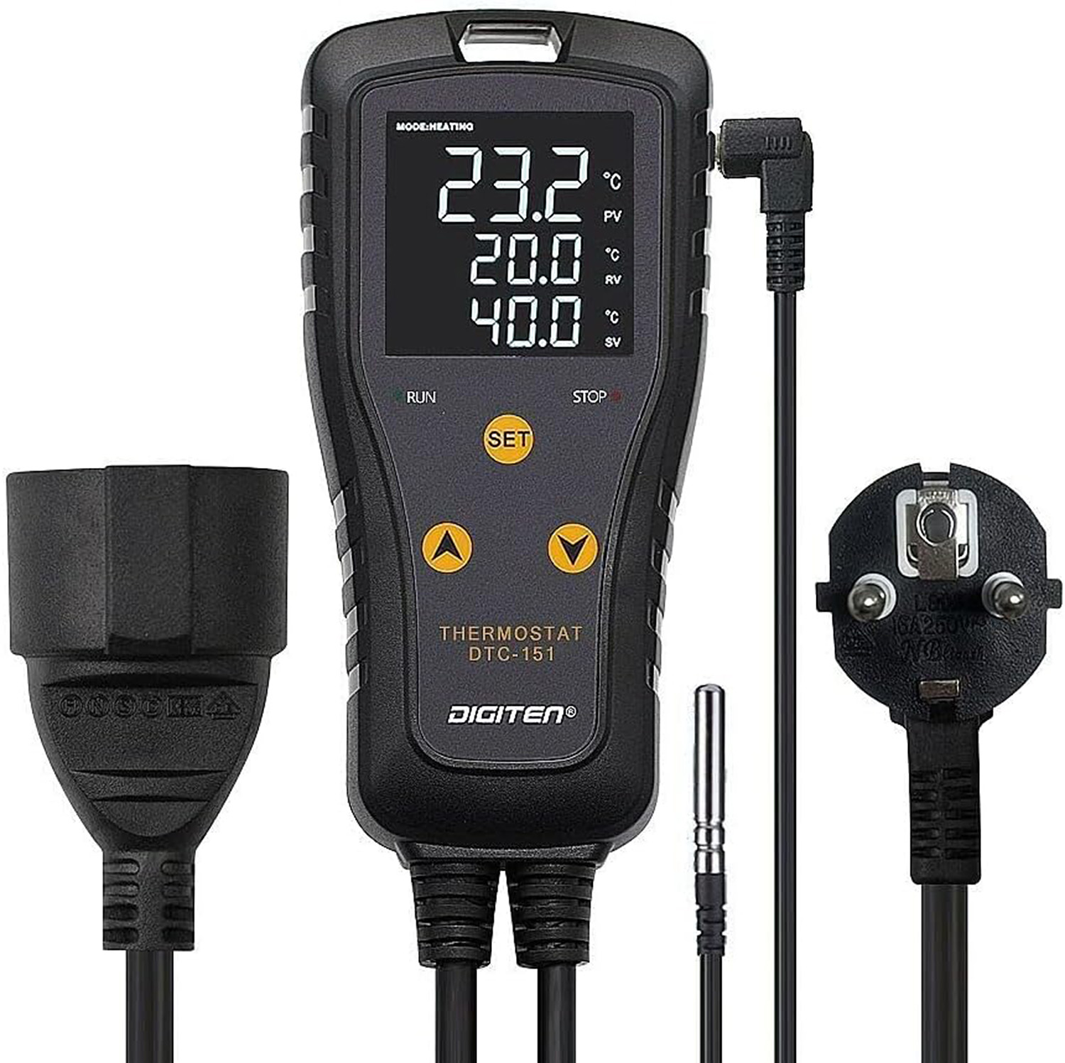Termostat digitální pro vytápění i letní chlazení Termostat digitální pro vytápění i letní chlazení