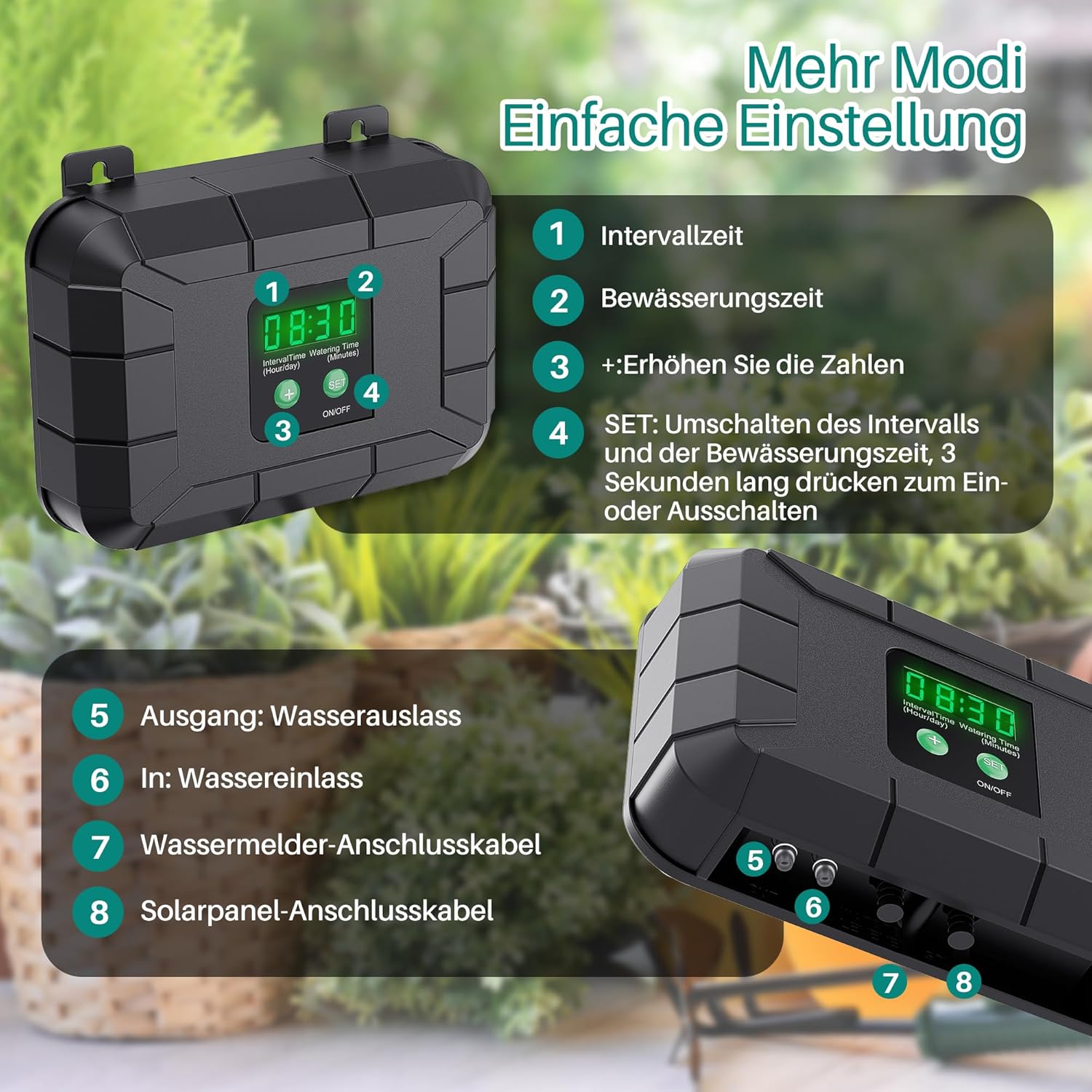 Solární zavlažování skleníku