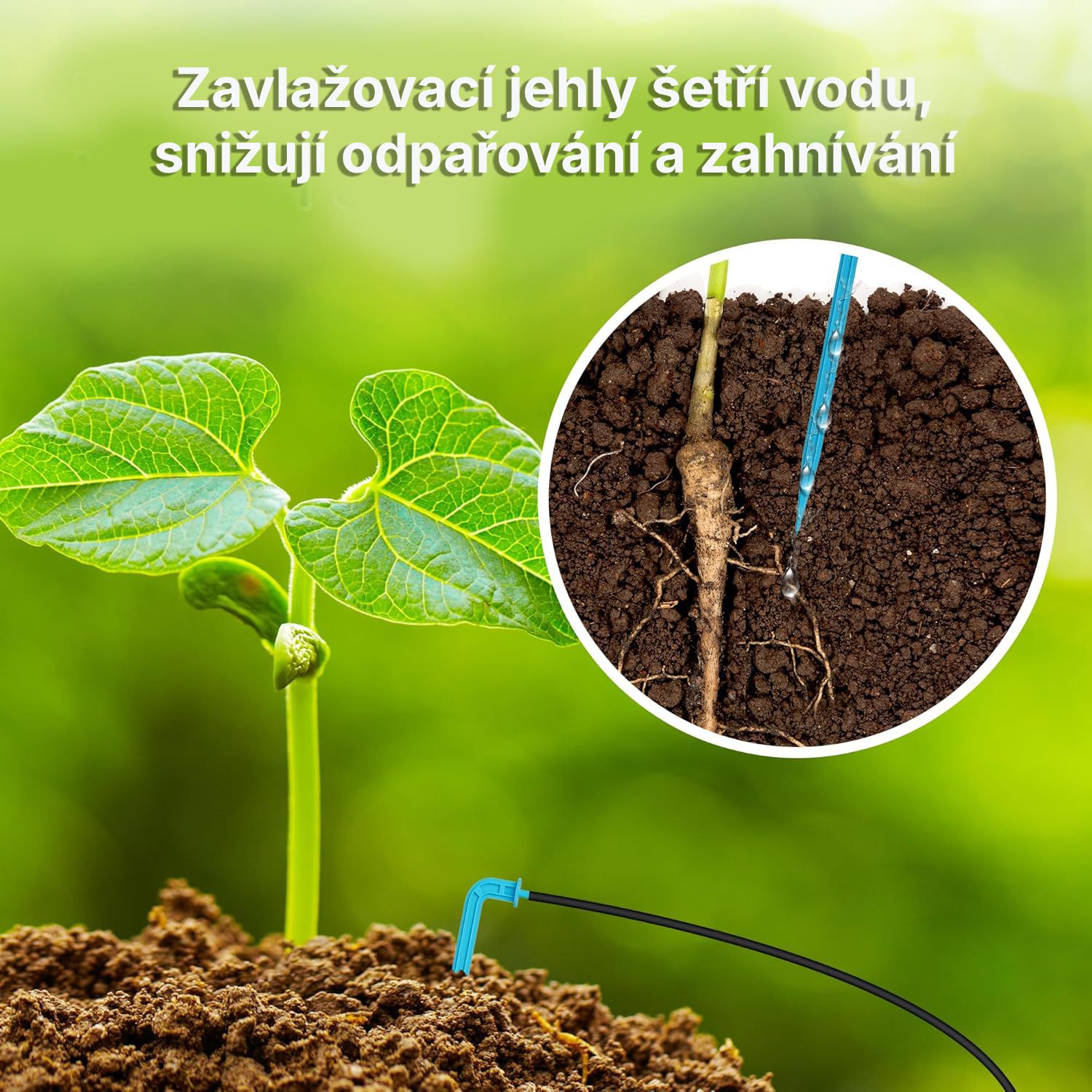 Solární zavlažování skleníku