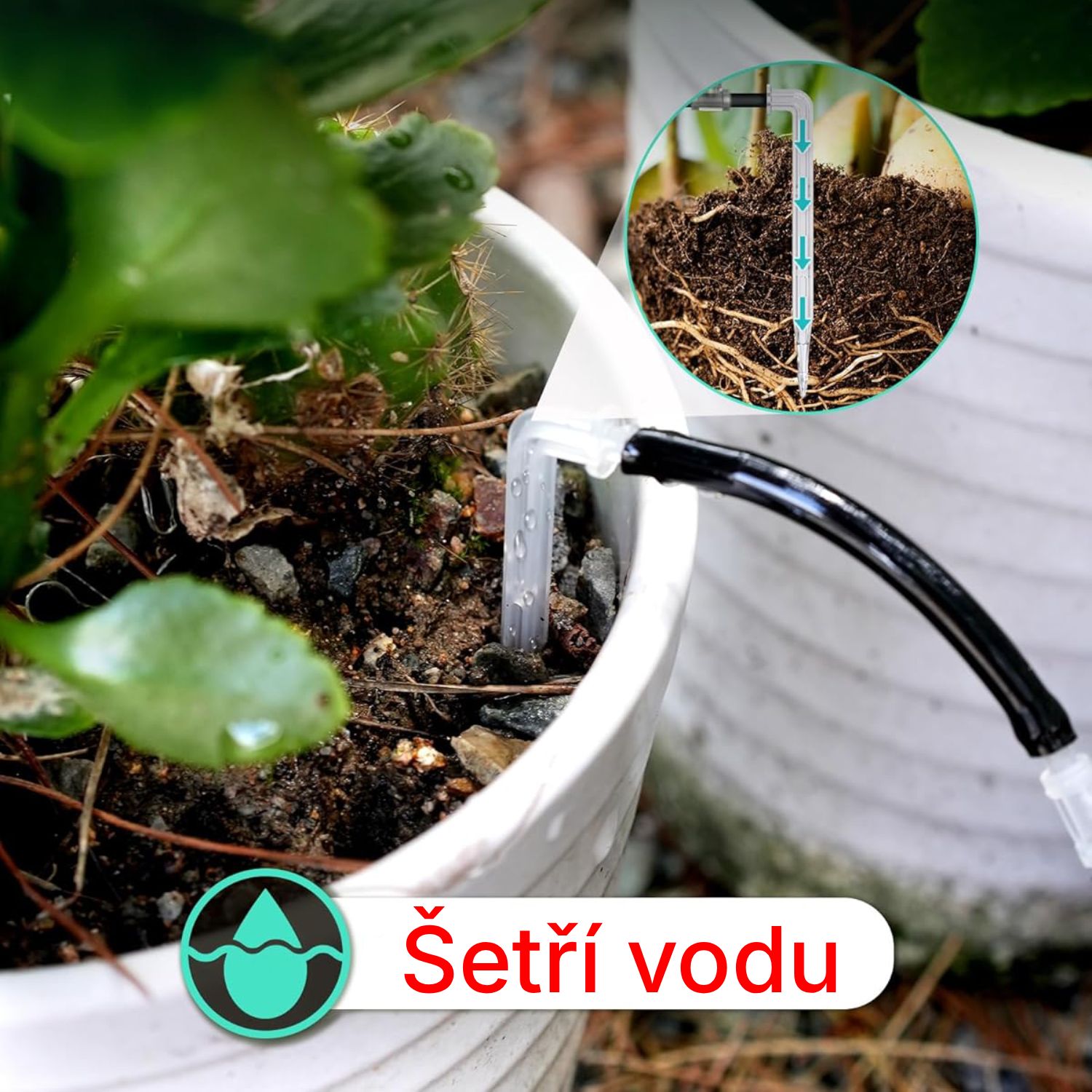 Solární zavlažování skleníku